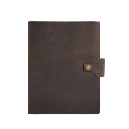 Rustico Executive Leather Padfolio in Dark Brown OF0031-0001